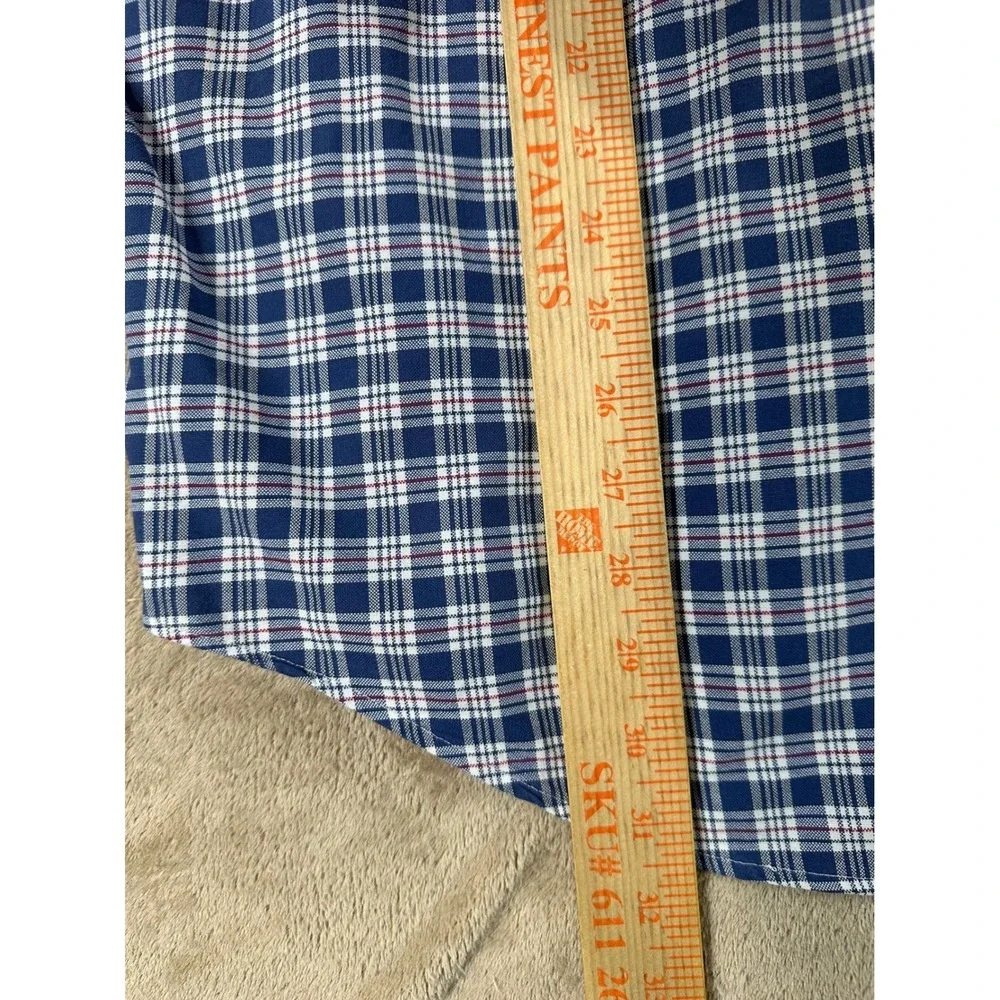 Polo Ralph Lauren Men's 2XB Big Classic Fit Long Sleeve Blue Plaid Pony L/S EUC